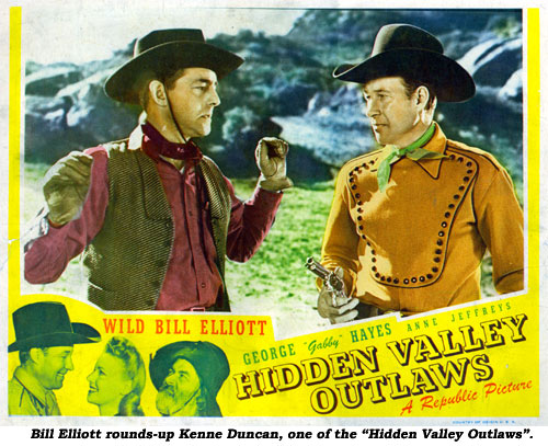 Bill Elliott rounds-up Kenne Duncan, one of the "Hidden Valley OUtlaws".