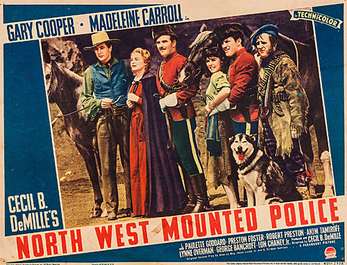 Title card for "North West Mounted Police".