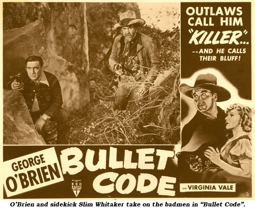 O'Brien and sidekick Slim Whitaker take on the badmen in "Bullet Code".
