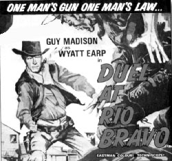 Newspaper ad for "Duel at Rio Bravo".