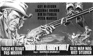 Newspaper ad for "This Man Can't Die!"