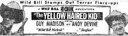 Ad for "Yellow Haired Kid".