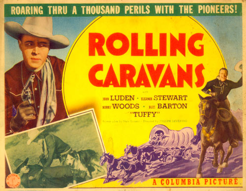 Title card for "Rolling Caravans" starring Jack Luden.