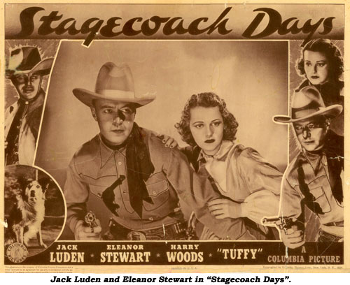 Jack Luden and Eleanor Stewart in "Stagecoach Days".