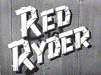 "Red Ryder" TV pilot logo.
