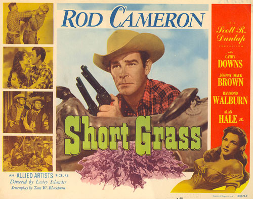 Rod Cameron in "Short Grass" Title Card.