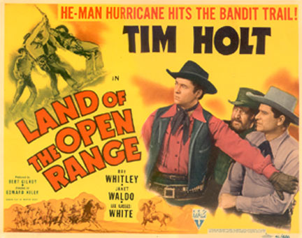 Tim Holt in "Land of the Open Range".