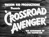 Newspaper ad for "Crossroad Avenger" starring Tom Keene.