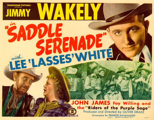 Titlce Card for Jimy Wakely's "Saddle Serenade".